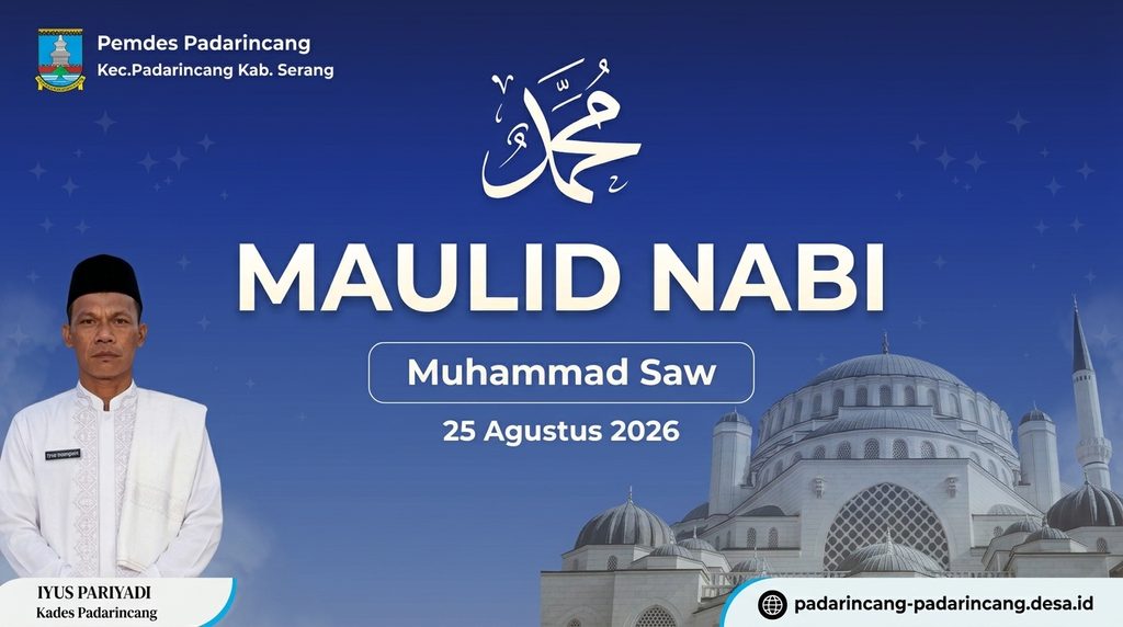 ucapan Maulid Pemerintah Desa Padarincang
